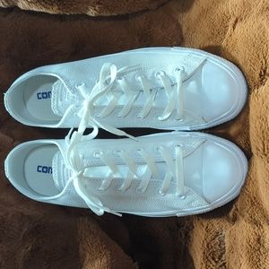 Converse Chuck Taylor All Star White Leather Low Tops